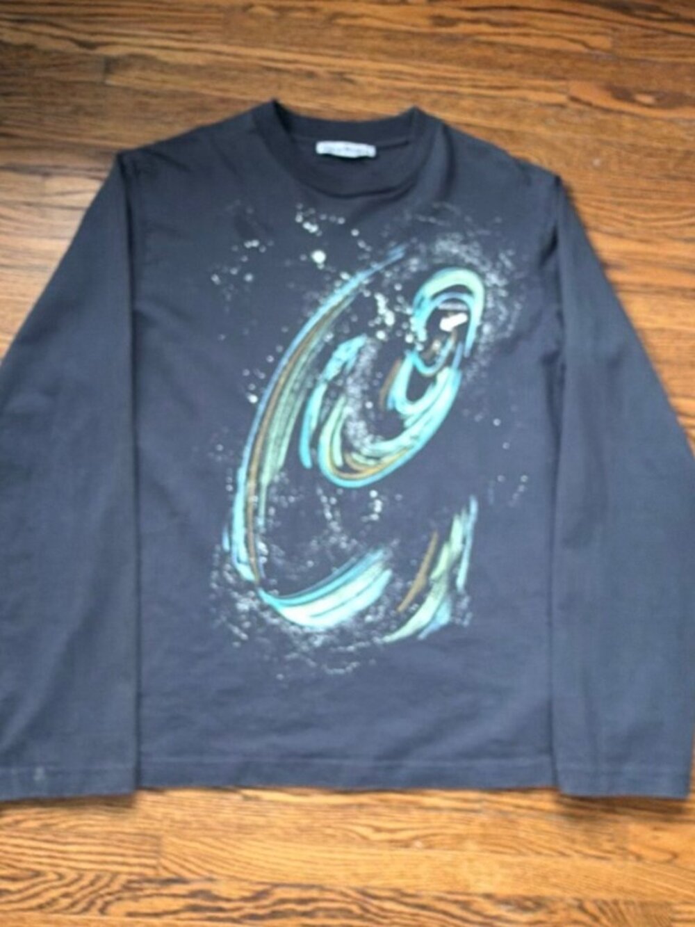Acne Studios Spiral Graphic Crewneck Sweatshirt Navy S